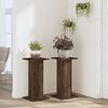 vidaXL Plant Stands 2 pcs Brown Oak 30x30x60 cm Engineered Wood