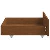 vidaXL Bed Frame without Mattress Honey Brown Solid Wood 160x200 cm (322079+2x321987)