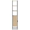 vidaXL Bathroom Cabinet Sonoma 33 x 33 x 185.5 cm Engineered Wood