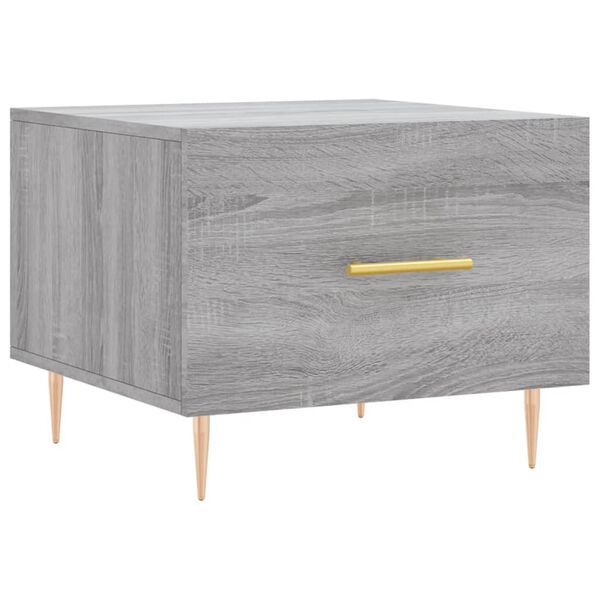 vidaXL Coffee Table Grey Sonoma 50x50x40 cm Engineered Wood