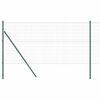 vidaXL Euro Fence Ground Fix 25 x 1.2 m PVC-Coated Steel Green Mesh