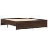 vidaXL Bed Frame without Mattress Brown Oak 180x200 cm Super King