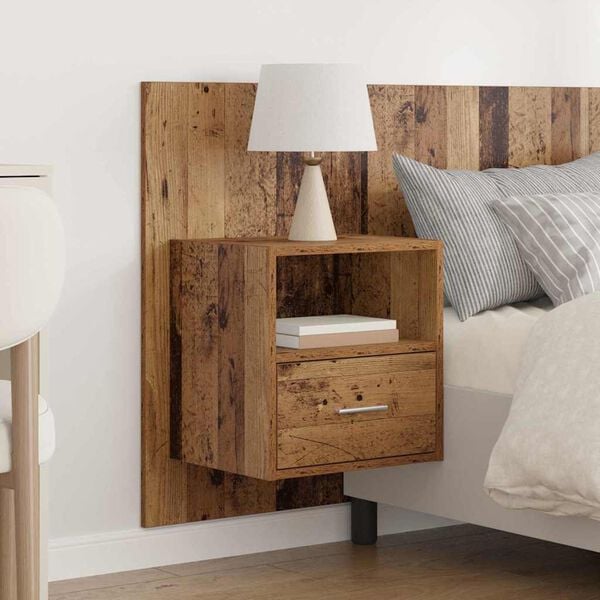 vidaXL Headboard with Cabinet 3 pcs Old Wood Engineered Wood