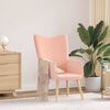 vidaXL Armchair Pink 62 x 67 x 95.5 cm Sherpa Fabric