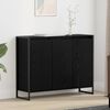 vidaXL Side Cabinet Black Oak 96.5 x 30 x 75 cm Engineered Wood