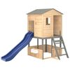 vidaXL Outdoor Playset Dark Grey Solid Wood Fir