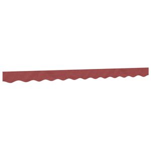 vidaXL Replacement Fabric for Awning Valance Burgundy Stripe 3 m