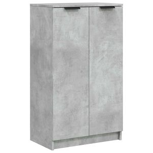 vidaXL Shoe Cabinet Concrete Grey 59x35x100.5 cm Engineered Wood