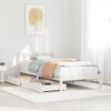vidaXL Bed Frame without Mattress White 90x200 cm Solid Wood Pine