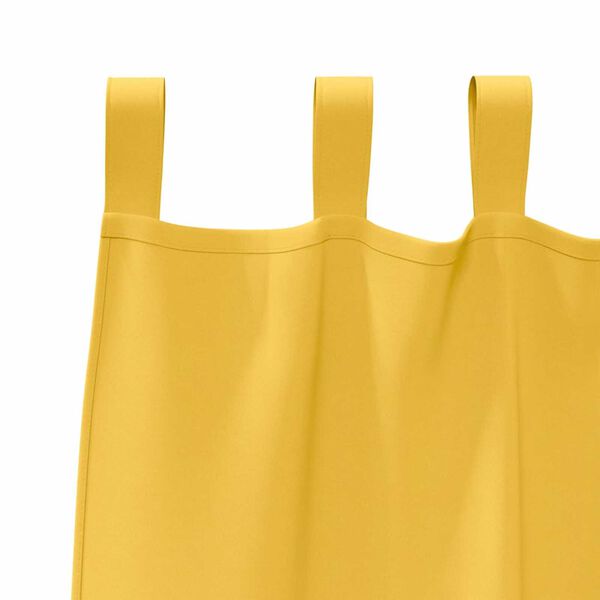 vidaXL Blackout Curtains with Rings 2 pcs Mustard Yellow 260 x 140 cm