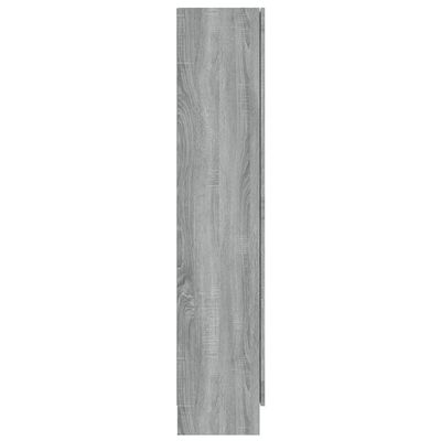 vidaXL Vitrine Cabinet Grey Sonoma 82.5x30.5x150 cm Engineered Wood