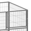 vidaXL Dog Kennel Silver 100x100x70 cm Steel