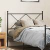 vidaXL Metal Replace Headboard Black 100cm
