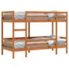 vidaXL Bunk Bed without Mattress Wax Brown 90x190 cm Single Solid Wood Pine