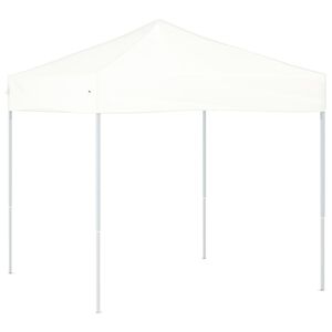 vidaXL Party Tent | White | 210D oxford fabric with silver coating, steel
