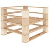 vidaXL Garden Pallet Armchair Wood