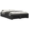 vidaXL Bed Frame without Mattress Black 135x190 cm Double Engineered Wood