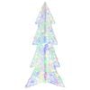 vidaXL Christmas Tree with 100 LEDs Multicolour 120 cm Acrylic