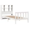 vidaXL Bookcase Bed without Mattress White 90x190 cm Single Solid Wood Pine