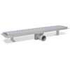 vidaXL Linear Shower Drain 2 pcs Bubble 630x140 mm Stainless Steel