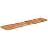vidaXL Wall Shelf 120x20x3.8 cm Rectangular Solid Wood Acacia Live Edge