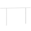 vidaXL Awning Post Set White 450x245 cm Iron