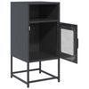 vidaXL Bedside Cabinet Anthracite 36x39x78 cm Cold-rolled Steel