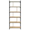 vidaXL Bookcase 6-Tier Sonoma Oak 76x32x192 cm Engineered Wood
