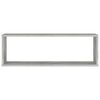 vidaXL Wall Cube Shelf 2 pcs Concrete Grey 80x15x26.5 cm Engineered Wood