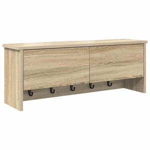 vidaXL Wall-Mounted Coat Rack Wall-Mounted Sonoma Oak 80 x 20 x 30 cm