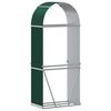 vidaXL Log Holder Green 80x45x190 cm Galvanised Steel
