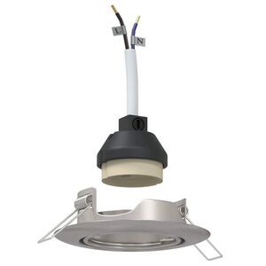 vidaXL Spotlight 6 pcs Silver 9 x 9 x 2.5 cm Metal