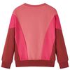 Kids' Sweatshirt Colour Block Pink and Henna 128