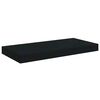 vidaXL Floating Wall Shelves 4 pcs Black 50x23x3.8 cm MDF