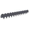 vidaXL Lawn Edging 10 pcs 103 x 15 cm Steel Anthracite