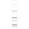 vidaXL 4-Layer Book Shelf White 60x27.6x124.5 cm Engineered Wood