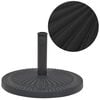vidaXL Parasol Base | Black | Resin | 14 kg | Decorative Inlays | Round