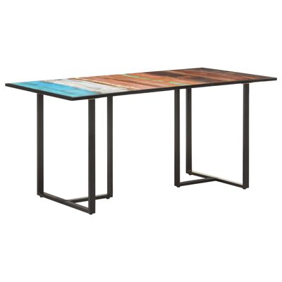 vidaXL Dining Table 160 cm Solid Reclaimed Wood