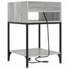 vidaXL Bedside Cabinet Grey Sonoma 40 x 40 x 61 cm Engineered Wood