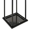 vidaXL Firewood Rack with Base Black 37x37x113 cm Steel