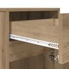vidaXL LED Bedside Cabinet 2 pcs Artisan oak 38 x 34 x 61 cm