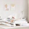 vidaXL Bed Frame without Mattress White 120x200 cm Solid Wood Pine