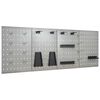 vidaXL Wall-mounted Peg Boards 4 pcs 40x58 cm Steel