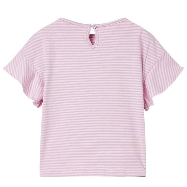 Kids' T-shirt with Ruffled Sleeves Lila 140