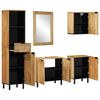 vidaXL 5 Piece Bathroom Furniture Set Brown Solid Wood Mango