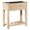 vidaXL Garden Planter Beige 71 x 37 x 76.5 cm Solid Fir Wood