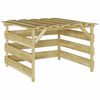 vidaXL Lawn Mower Garage Brown 84 x 80 x 56 cm Impregnated pine wood