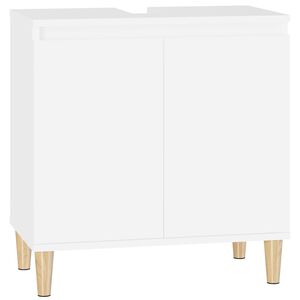 vidaXL Sink Cabinet White 58x33x60 cm Engineered Wood
