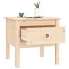 vidaXL Side Tables 2 pcs 50x50x49 cm Solid Wood Pine