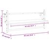 vidaXL Wall Shelves with Bars 2 pcs Black 65x25x30 cm